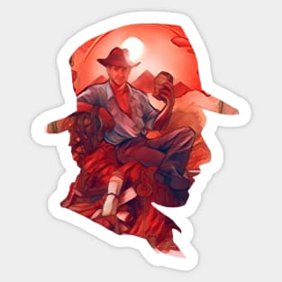 The Man in the Hat III - Indy Sticker